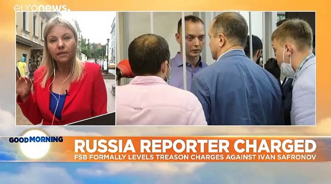 Ivan Safronov: Dozens arrested in Moscow protest against ex-journalist's treason charges