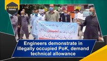 Engineers demonstrate in illegally occupied PoK, demand technical allowance