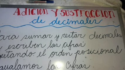 ADICION Y SUSTRACCION DE DECIMALES JULIO