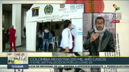 Colombia sobrepasa los 155 mil contagios y 5 mil muertos por COVID-19