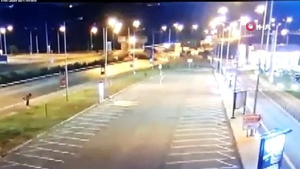 Kamil Koç otobüsü otobanda böyle devrildi