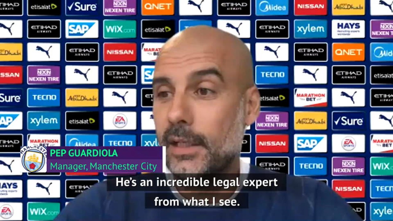 Guardiola hits back at 'jealous' Tebas