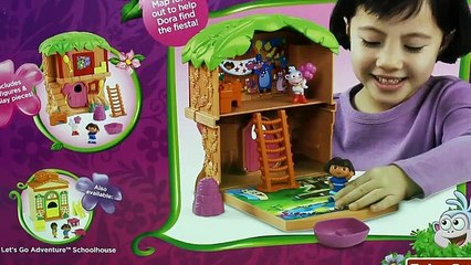 Dora The Explorer Let's Go Adventure Treehouse Fisher Price Dora & Boots gets slimed!