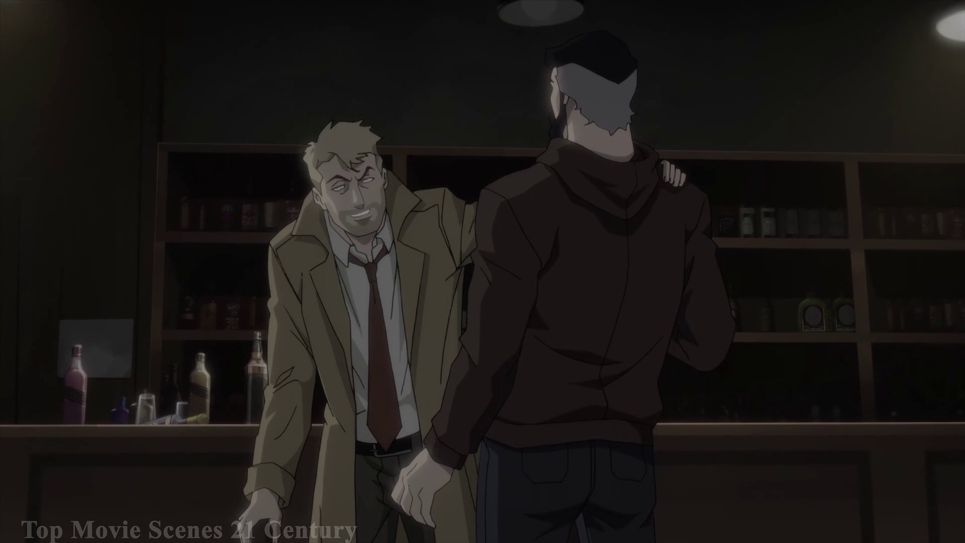 Justice League Dark Apokolips War 2020 Superman Meets John Constantine Scene Pub Fight 4K