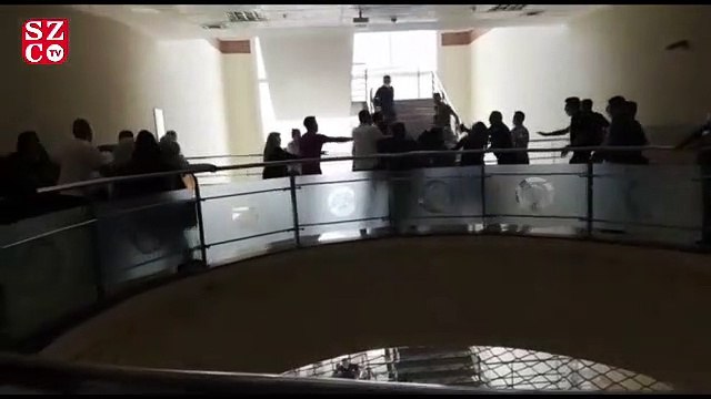 Adliyede ortalık savaş alanına döndü