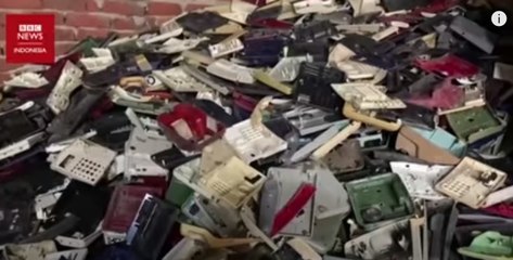 Sampah ponsel dan TV bekas bernilai ratusan miliar