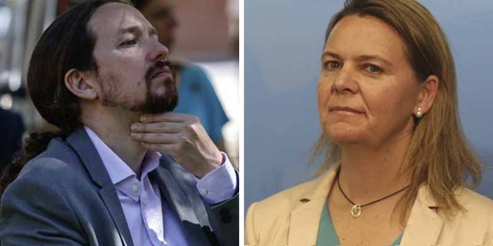 María Salom (PP) deja tieso a Pablo Iglesias en el Senado con una pregunta sobre el ‘caso Dina’