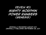 Review 51 - Mighty Morphin Power Rangers (Genesis)