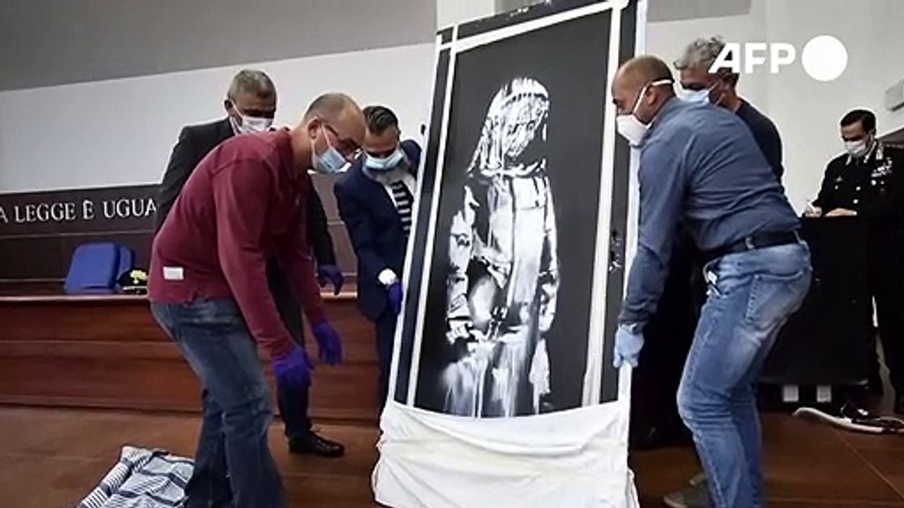 Gestohlenes Banksy-Werk vom Bataclan an Frankreich zurückgegeben