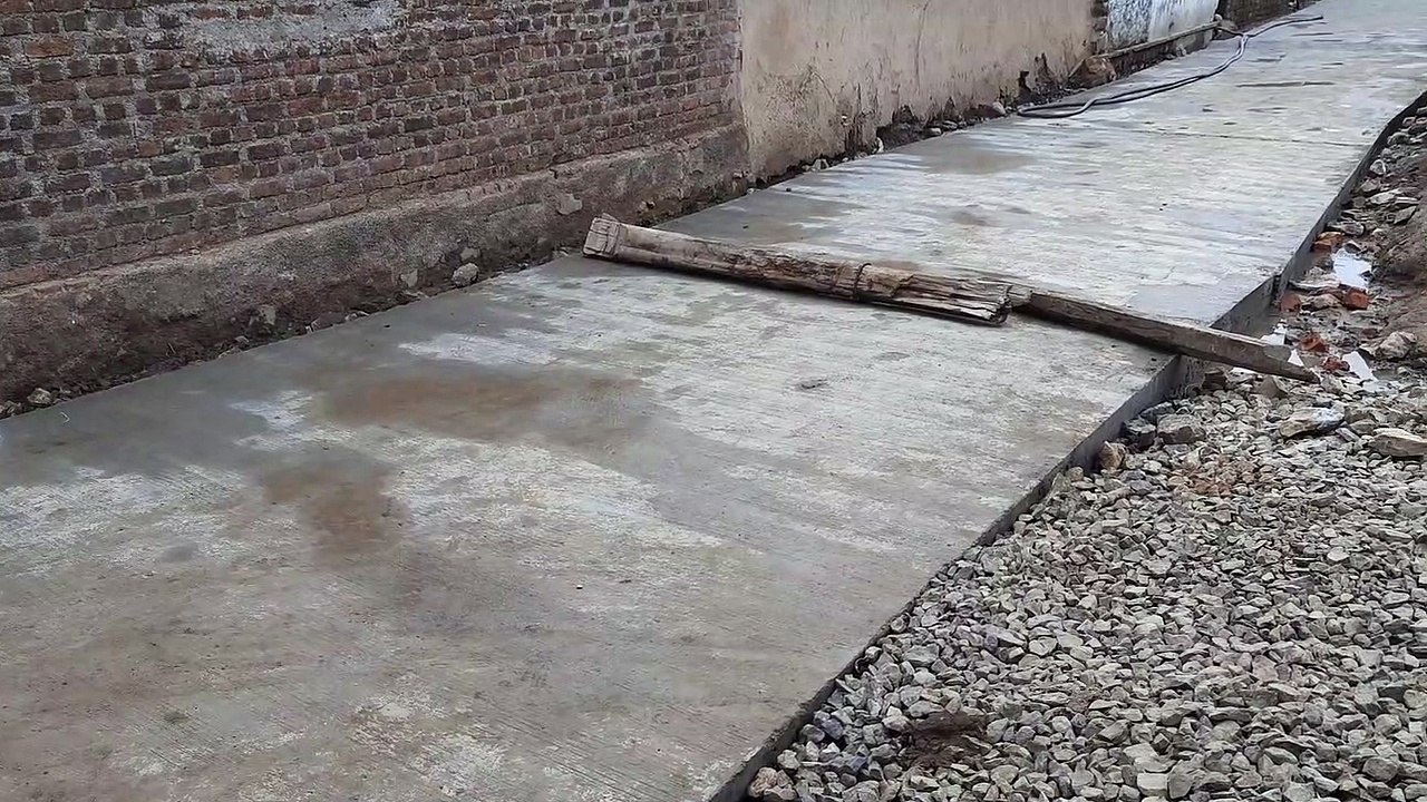 असावती में सीसी रोड का निर्माण कार्य शुरू हुआ, लोगों  की परेशानी होगी दूर