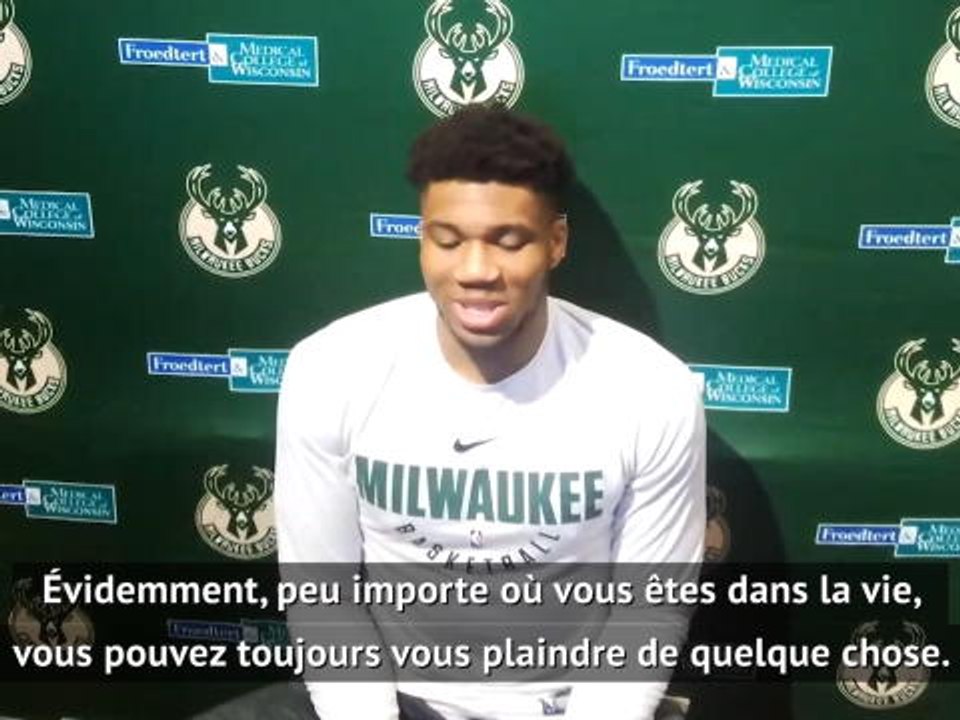 Bucks - Giannis Antetokounmpo : "La situation est particulière mais je ne peux pas me plaindre"