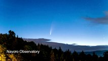 Comet Neowise blazes in Japanese sky