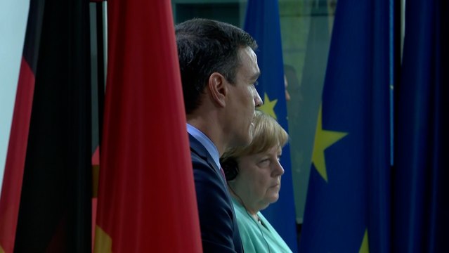 Sánchez y Merkel urgen a superar las divergencias sobre el fondo europeo