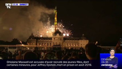Revivez le bouquet final du feu d'artifice de Paris, filmé depuis l'École militaire
