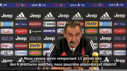 33e j. - Sarri : "Le Scudetto n'est pas encore gagné"