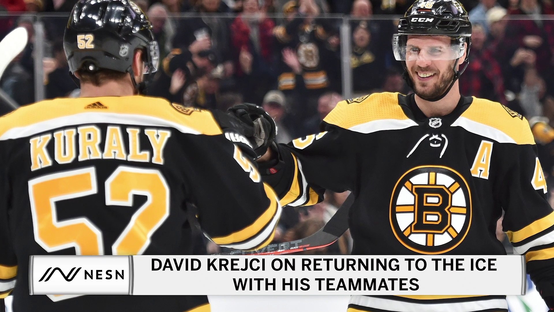 David Krejci On Returning To The Ice With His Teammates Video Dailymotion