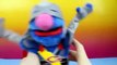 Sesame Street Super Grover 2.0 Cookie Monster Eats Microdrifter Cars & Chokes Elmo tries to save him