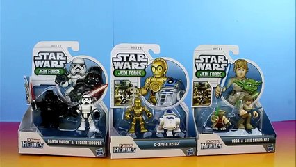 Tải video: Star Wars Jedi Force PlaySkool Heroes C-3PO R2-D2 Yoda Luke Skywalker Darth Vader