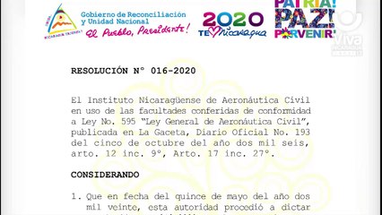 Download Video: Aeropuerto Internacional Augusto C. Sandino reanudará de forma segura sus operaciones