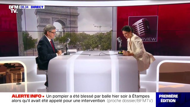 C'est la vérité, et moi aussi je suis l'employé du peuple français. Jean-Luc Mélenchon réagit à l'interpellation d'Emmanuel Macron par des gilets jaunes