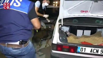 Adana'da hava destekli narkotik uygulaması