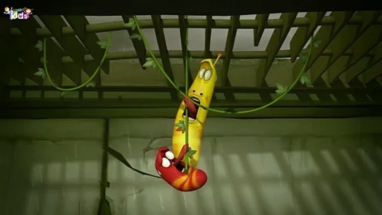 watch the funny cartoon video of mike and turbo saving themselves from a big fish