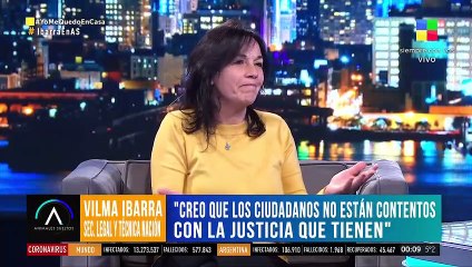 Vilma Ibarra: "Los ciudadanos no están contentos con la Justicia"