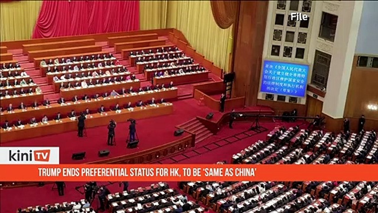 Trump ends preferential status for HK, to be same as China
