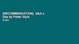 [RECOMMENDATION]  Q&A a Day by Potter Style  Free Acces