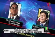 JNJ suspendió por seis meses a fiscal supremo Tomás Gálvez