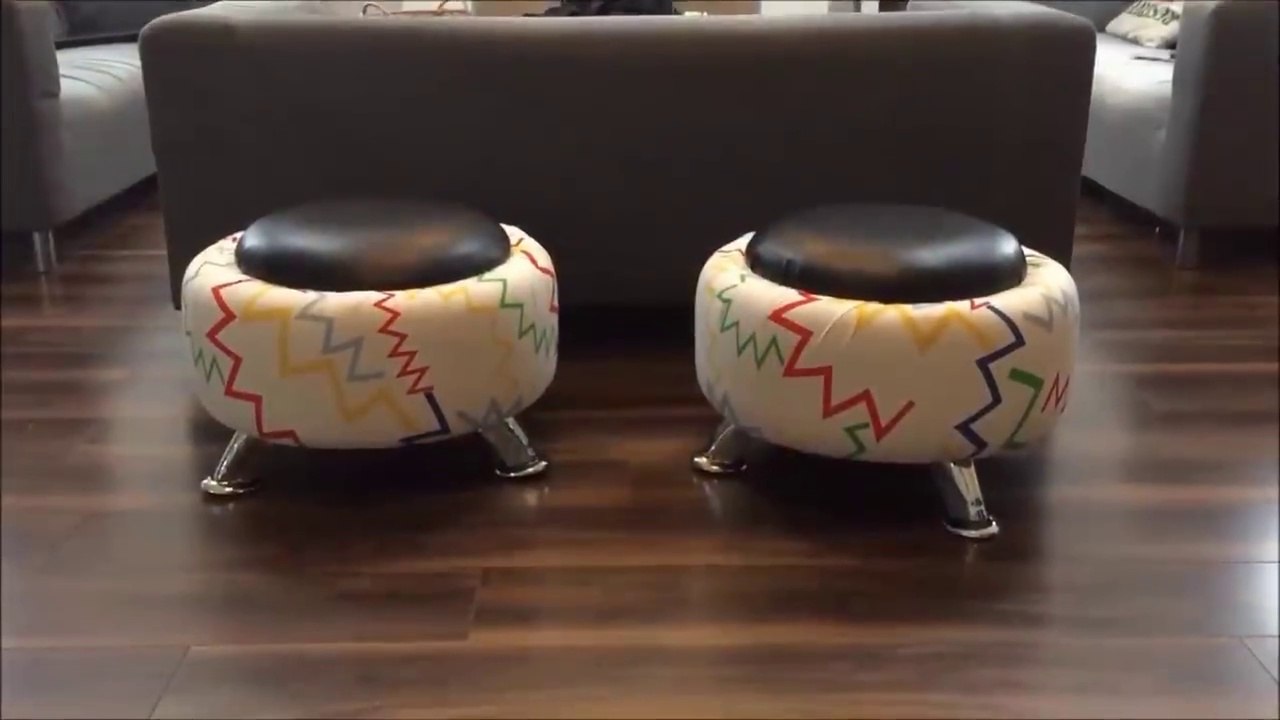 DIY Car Tyre Stool/Tabouret de pneu de voiture