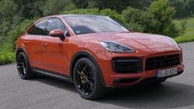 The new Porsche Cayenne GTS Coupé Design in Lava Orange