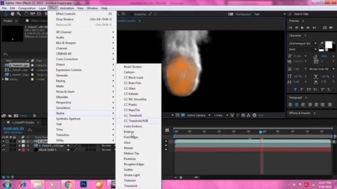 FUME FX part - 9 of 9 complete series Rendering passes fire  (HINDI) || Tutomator
