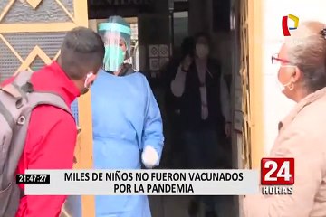 La pandemia del coronavirus impidió la vacunación de miles de niños
