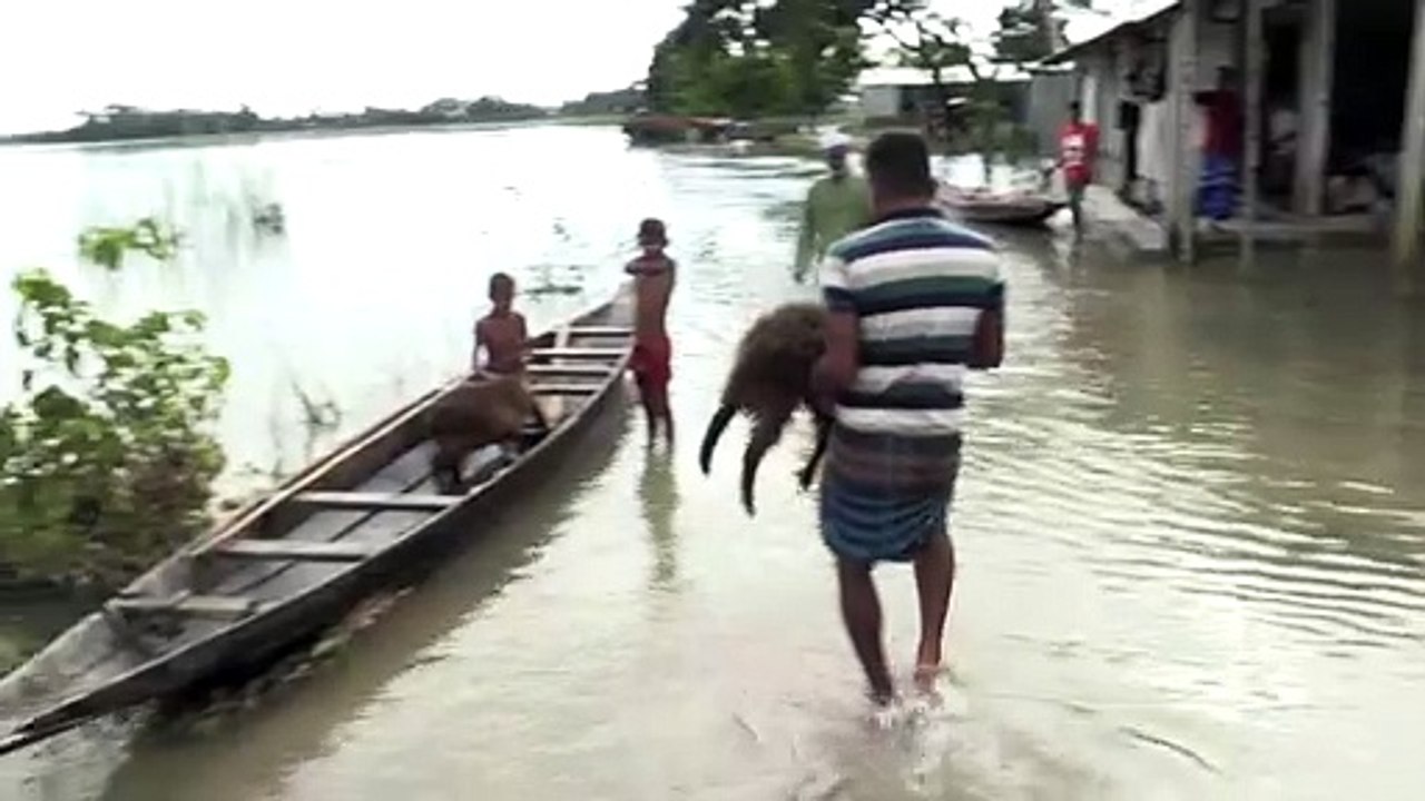 Ein Drittel Bangladeschs steht unter Wasser