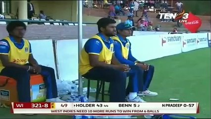 Nailbiting Last Over - Srilanka Vs Windies 5th Odi Highlights 2016 - Mast.Video