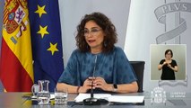 La ministra de Hacienda, María Jesús Montero, anuncia la firma de la orden de elaboración de los PGE