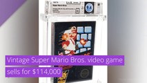 Vintage Super Mario Bros. video game sells for $114,000, and other top stories from July 15, 2020.