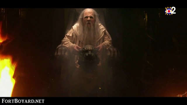 Fort Boyard 2020 : introduction du Conseil avec le Père Fouras et les Maîtres du Temps