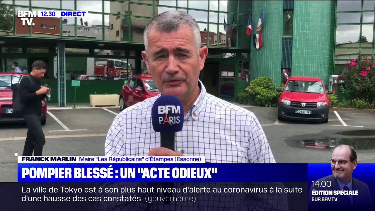 Maire d'Étampes sur le pompier blessé par balle...