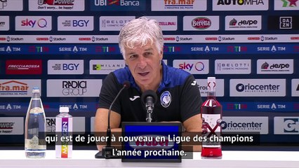 Gasperini : "atteindre la meilleure position au classement et préparer la Ligue des champions"