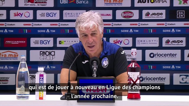Gasperini : atteindre la meilleure position au classement et préparer la Ligue des champions