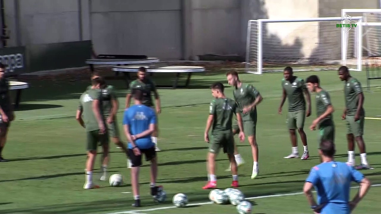 Entrenamiento del Betis del miércoles 15 de julio, previo al choque ante el Alavés