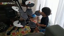 Two-year-old in Brazil shows off impressive drumming skills