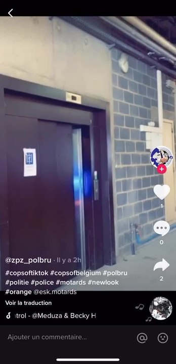 La toute première vidéo TikTok de la police de Bruxelles Capitale / Ixelles !