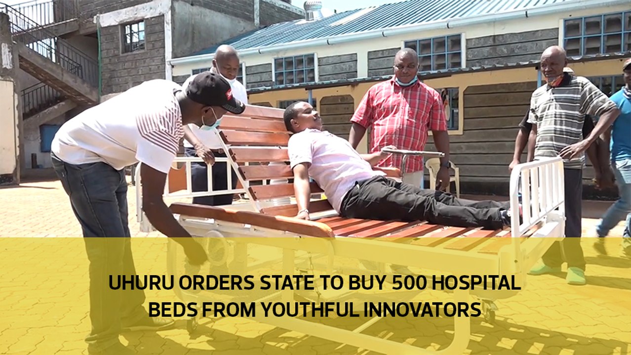Uhuru orders state to buy 500 hospital beds from youthful innovators