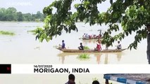 شاهد: فيضانات الهند تتسبب في تشريد أكثر من مليوني شخص