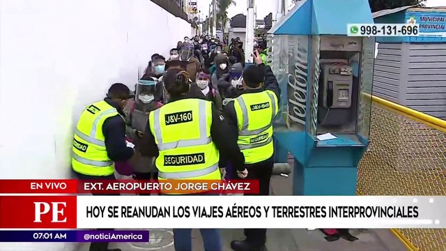 Primera Edición: Desorden durante el reinicio de vuelos locales en el Aeropuerto Jorge Chávez
