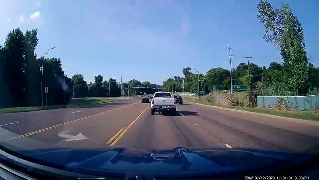 Driver Decides Against Turn