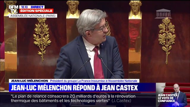 Jean-Luc Mélenchon à Jean Castex: Il n'y a pas une personne qui croit que vous déterminerez quoi que ce soit